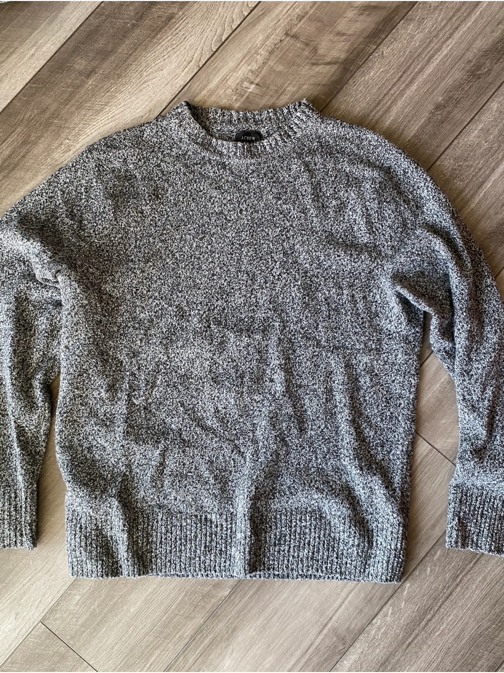J. Crew Men's Gray Marled Crewneck Sweater - Neutral Knit